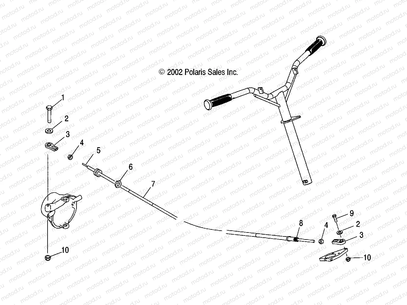 STEERING CABLE - W035303CA/CB/IA/IB (4981068106A12) | STEERING CABLE - W035303CA/CB/IA/IB (4981068106A12)