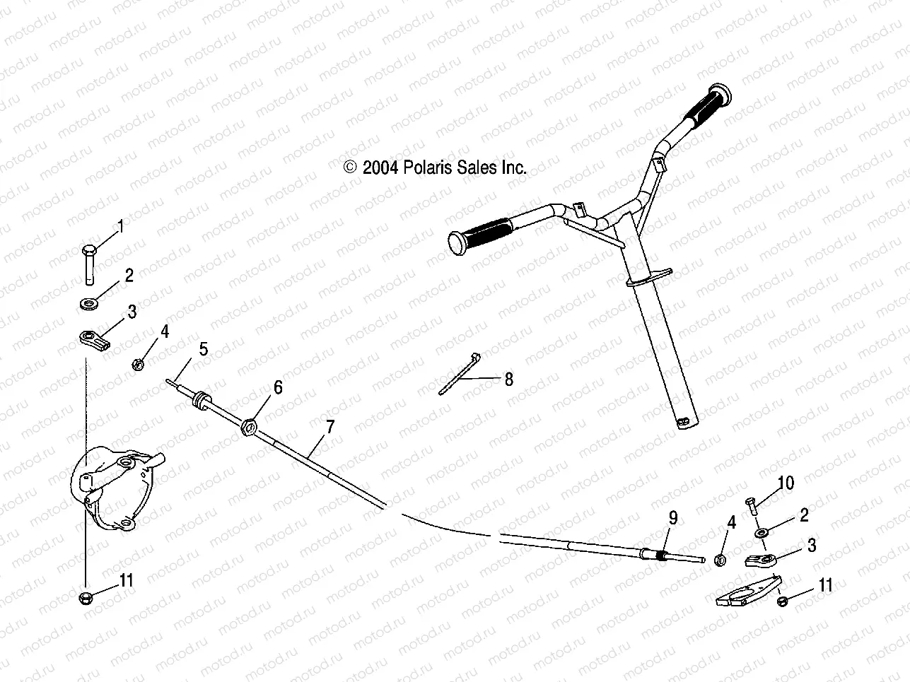STEERING CABLE - W045304CA/IA/CB/IB/CC/IC (4990559055A11) | STEERING CABLE - W045304CA/IA/CB/IB/CC/IC (4990559055A11)
