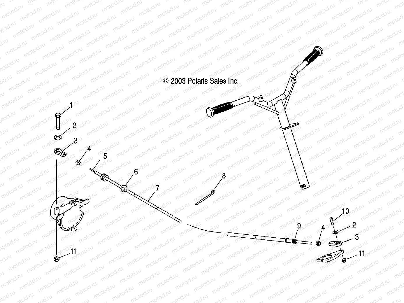 STEERING CABLE - W045305CA/IA/CB/IB/IE/CC/IC/CD/ID/IF (4990579057A11) | STEERING CABLE - W045305CA/IA/CB/IB/IE/CC/IC/CD/ID/IF (4990579057A11)