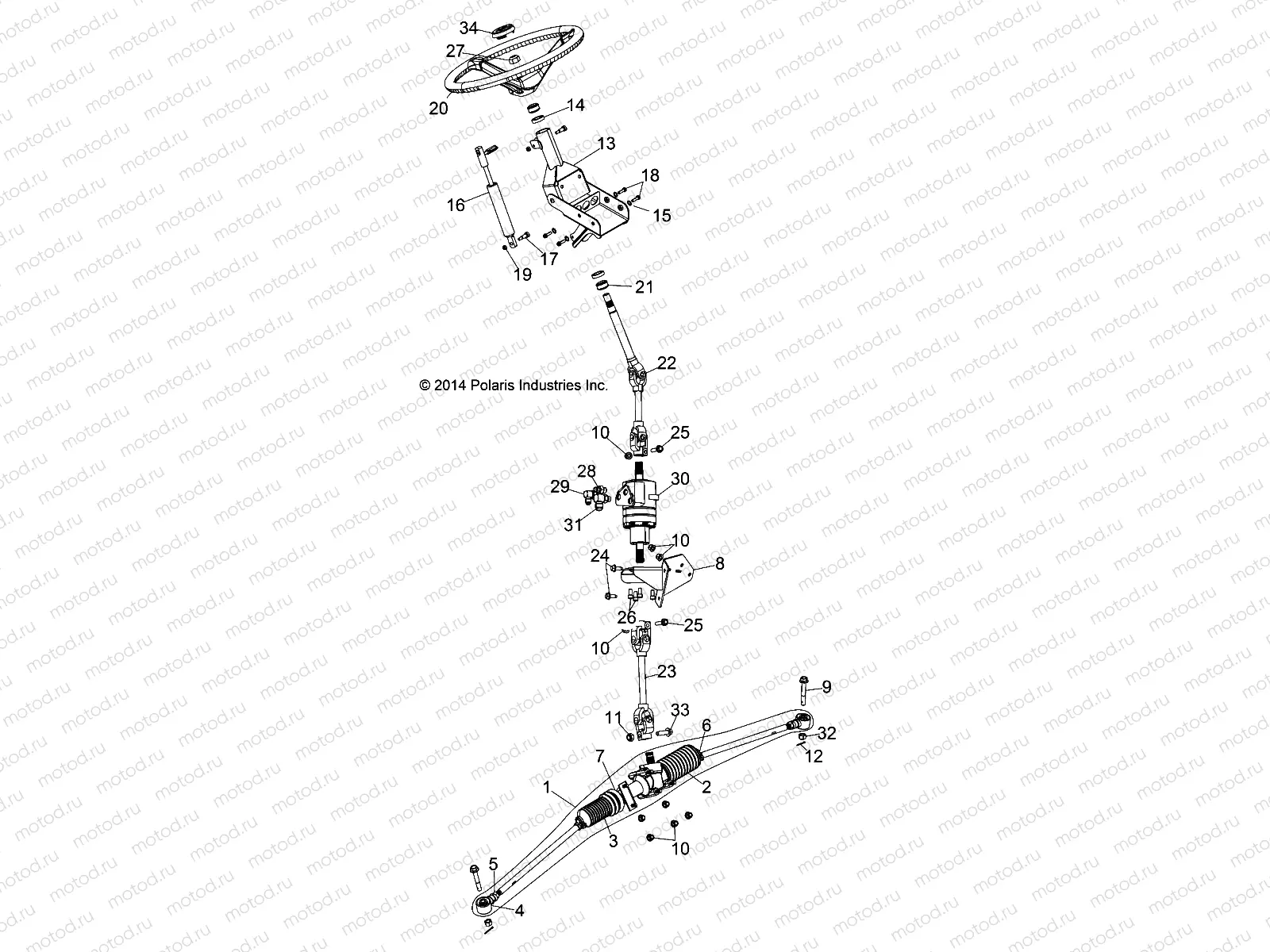 STEERING - D142M9JDJ/1L9JDJ/1D9JDJ/2D9JDJ (49BRUTUSSTEER14) | STEERING - D142M9JDJ/1L9JDJ/1D9JDJ/2D9JDJ (49BRUTUSSTEER14)