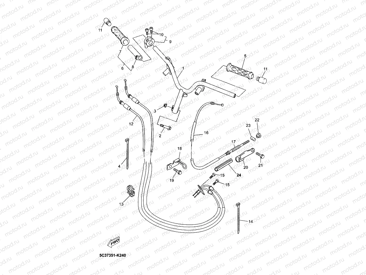 STEERING HANDLE & CABLE 1