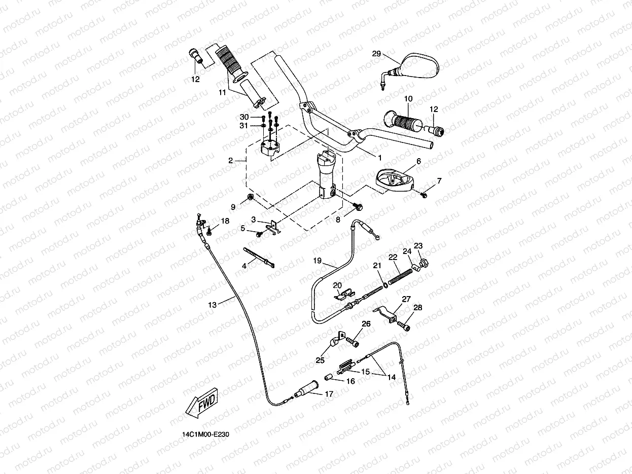 STEERING HANDLE & CABLE
