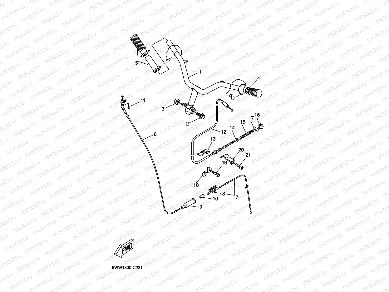 STEERING HANDLE & CABLE
