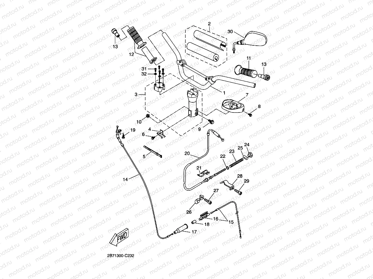 STEERING HANDLE & CABLE