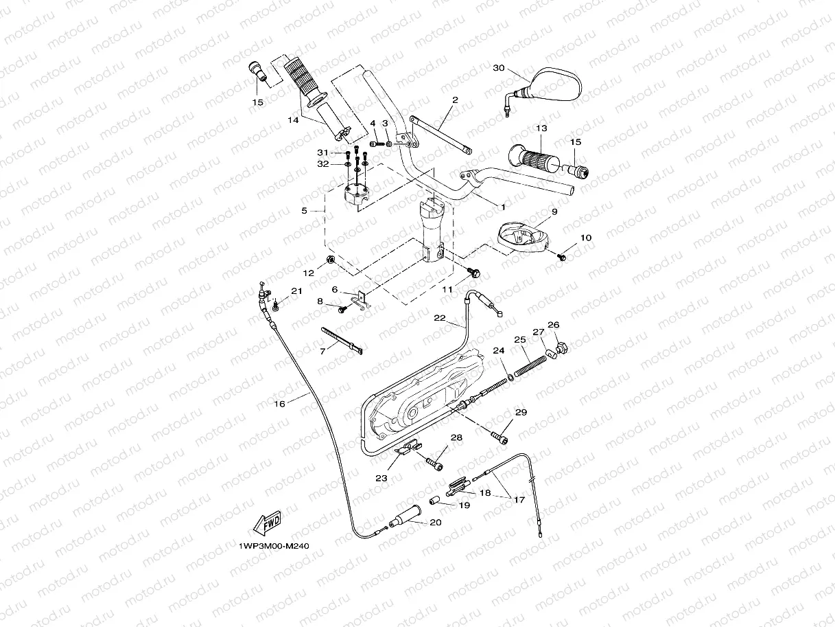 STEERING HANDLE & CABLE