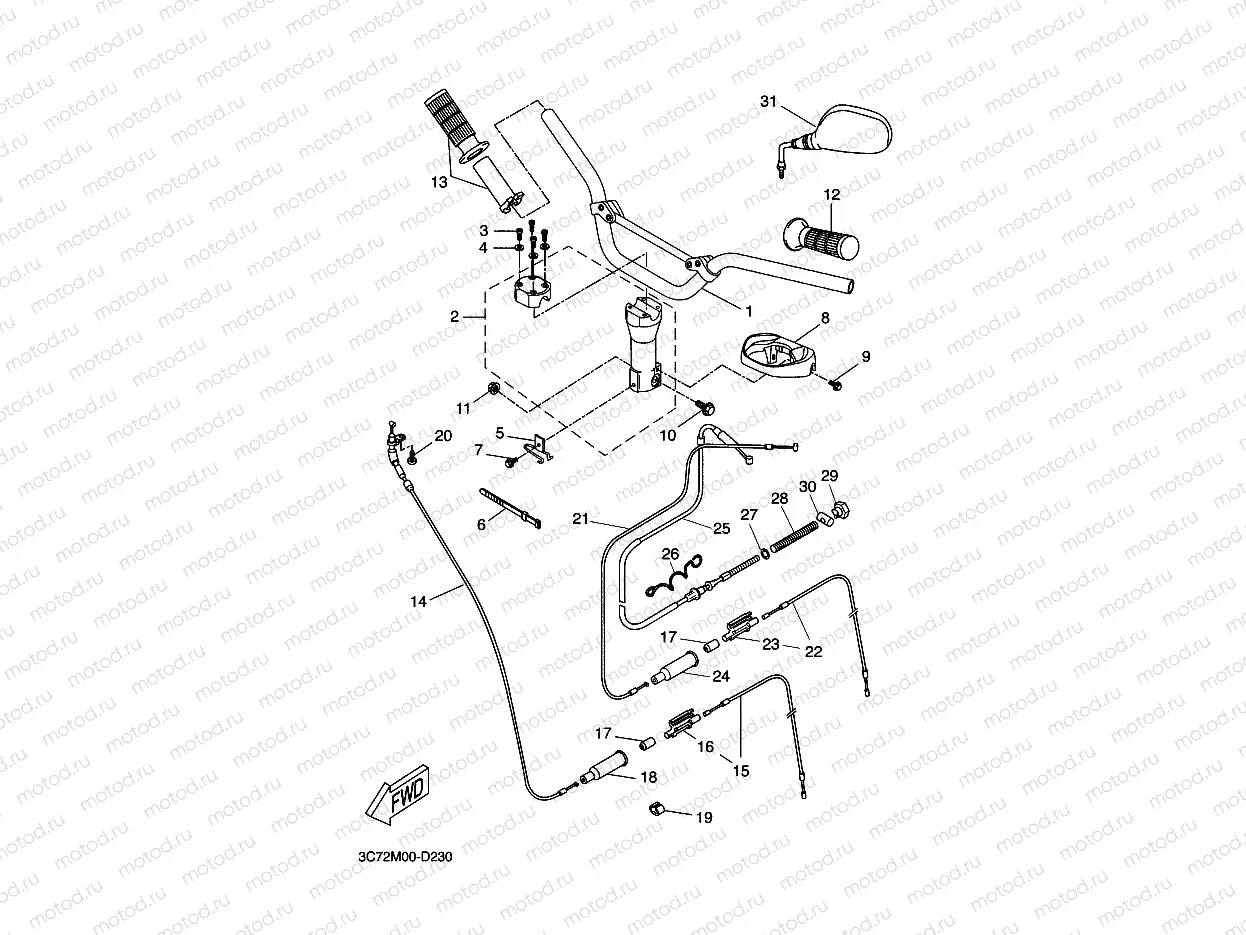 STEERING HANDLE & CABLE