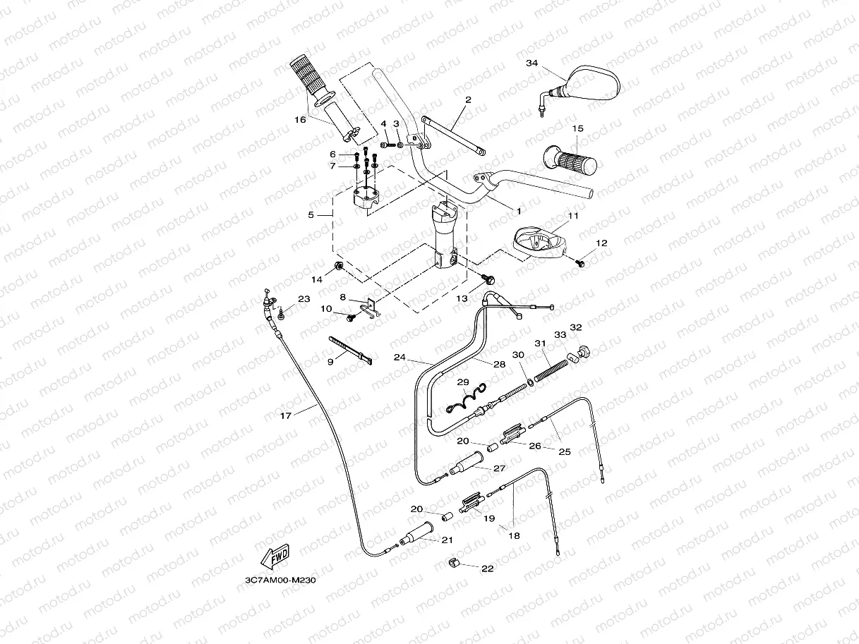 STEERING HANDLE & CABLE