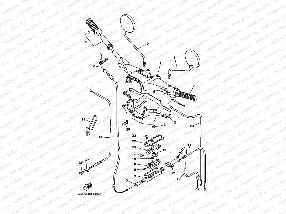 STEERING HANDLE & CABLE