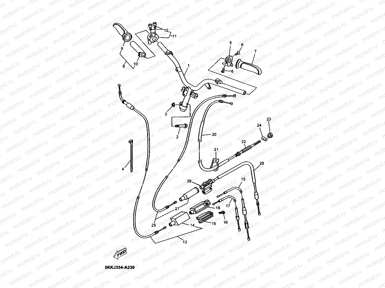STEERING HANDLE & CABLE