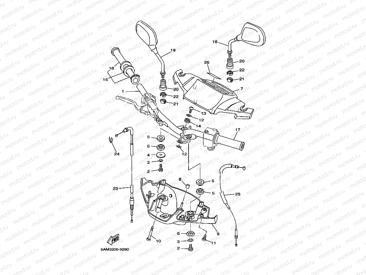 STEERING HANDLE & CABLE
