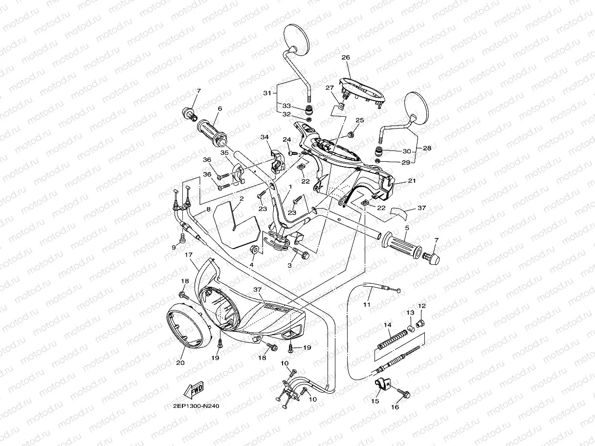 STEERING HANDLE & CABLE