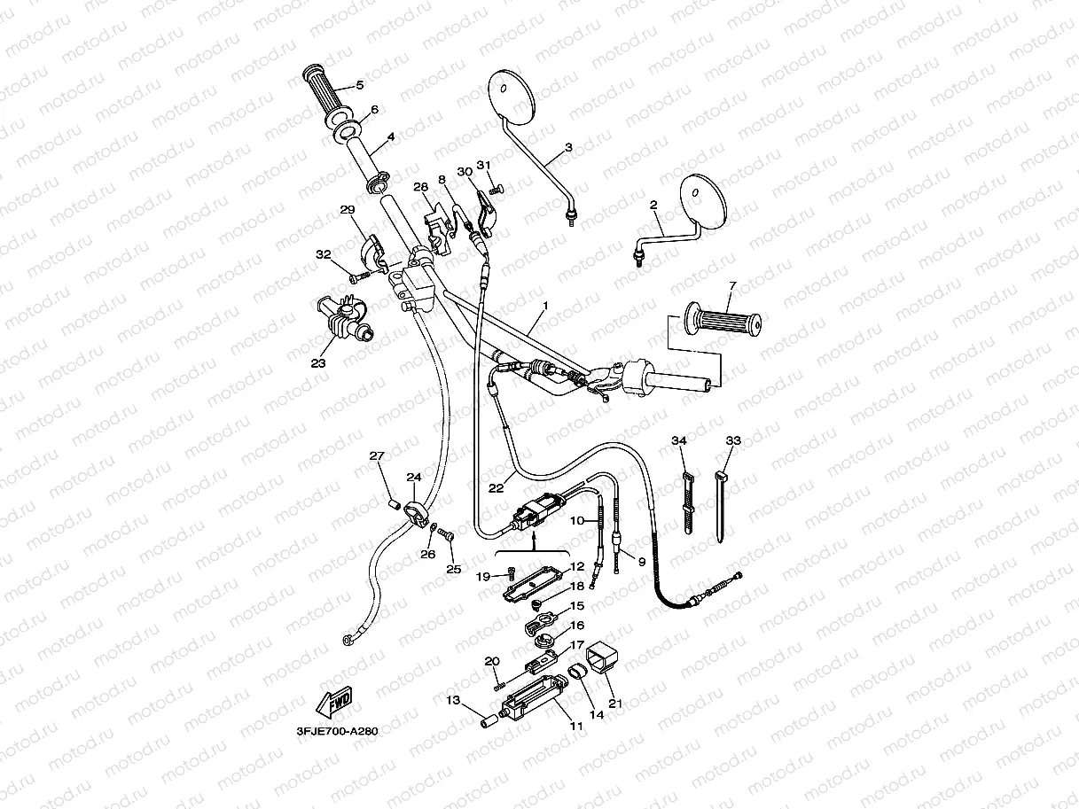 STEERING HANDLE & CABLE