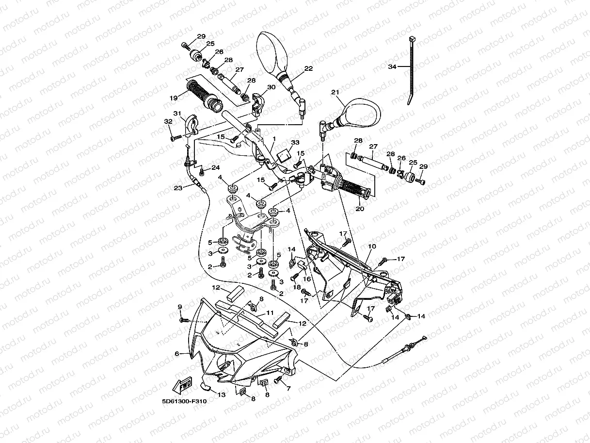 STEERING HANDLE & CABLE