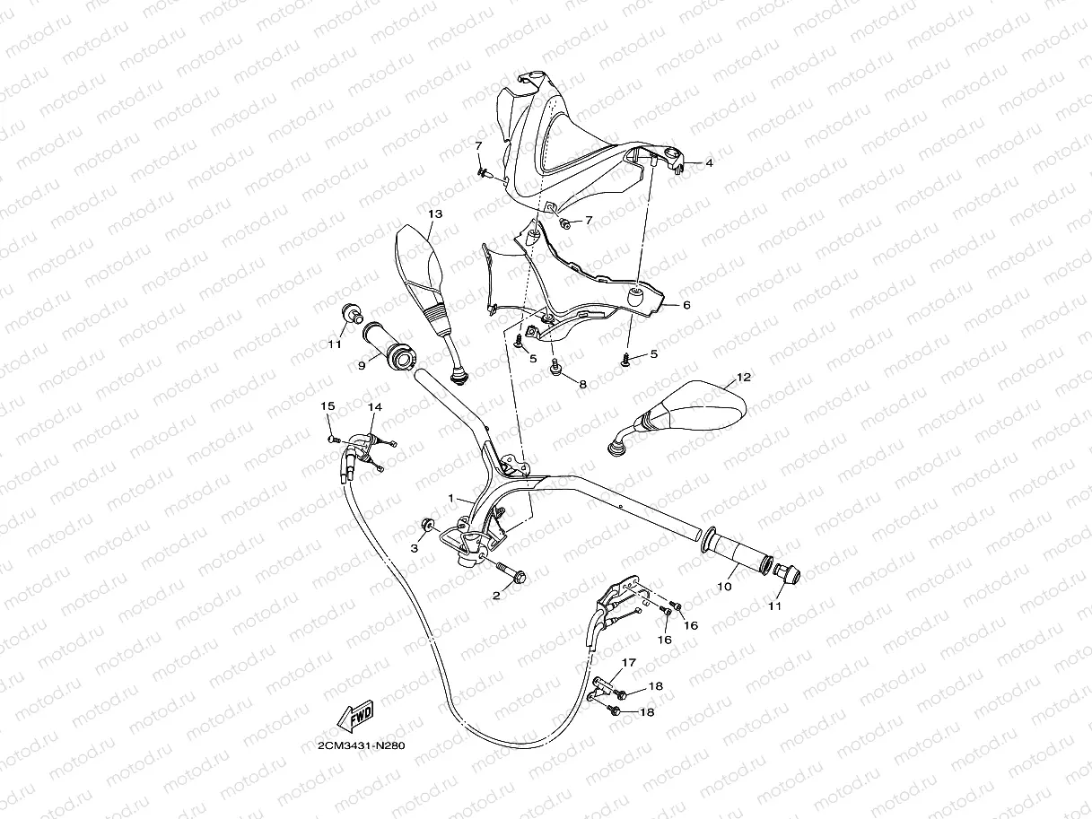 STEERING HANDLE & CABLE