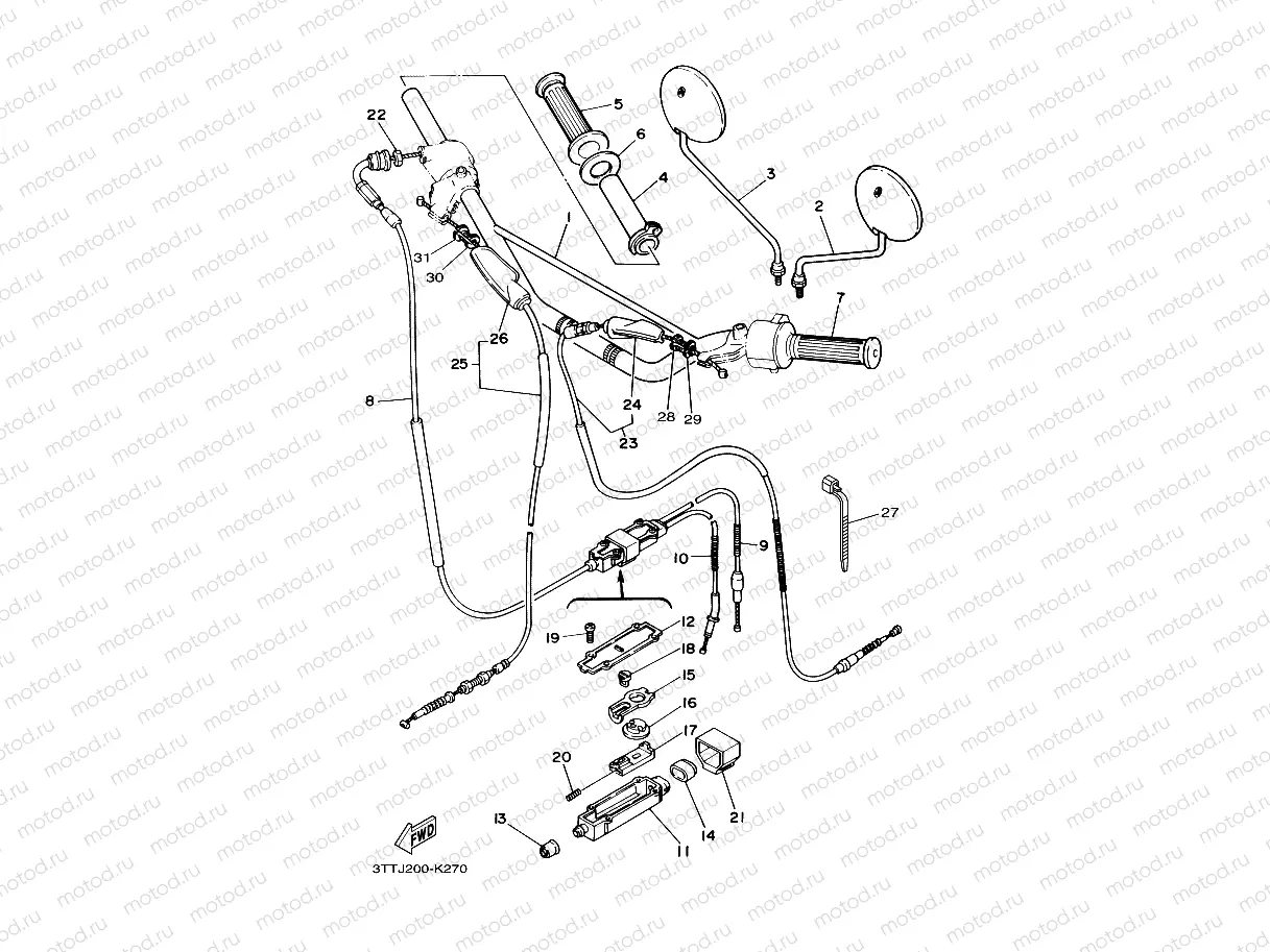 STEERING HANDLE & CABLE