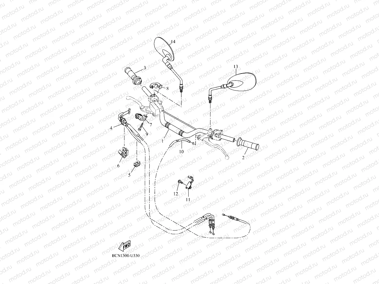 STEERING HANDLE & CABLE