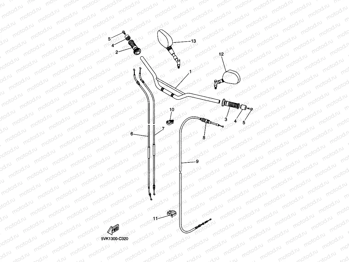STEERING HANDLE & CABLE