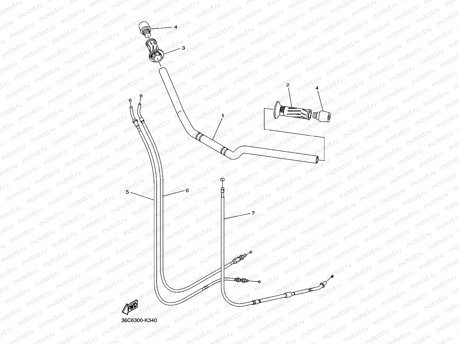 STEERING HANDLE & CABLE
