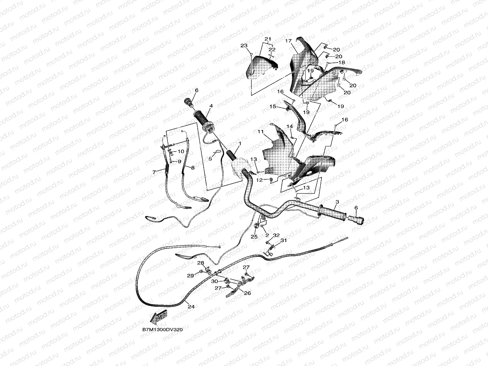 STEERING HANDLE & CABLE