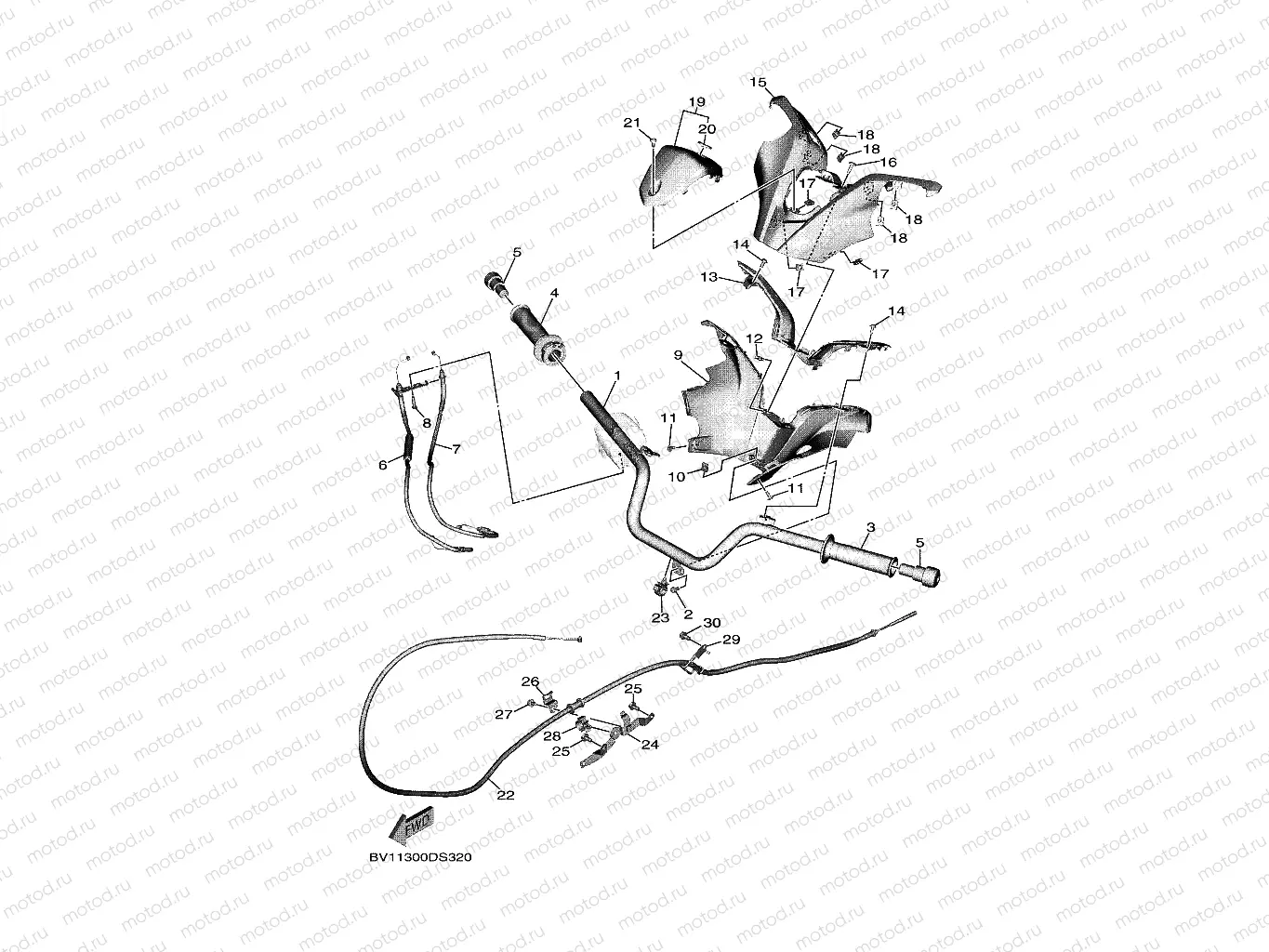 STEERING HANDLE & CABLE