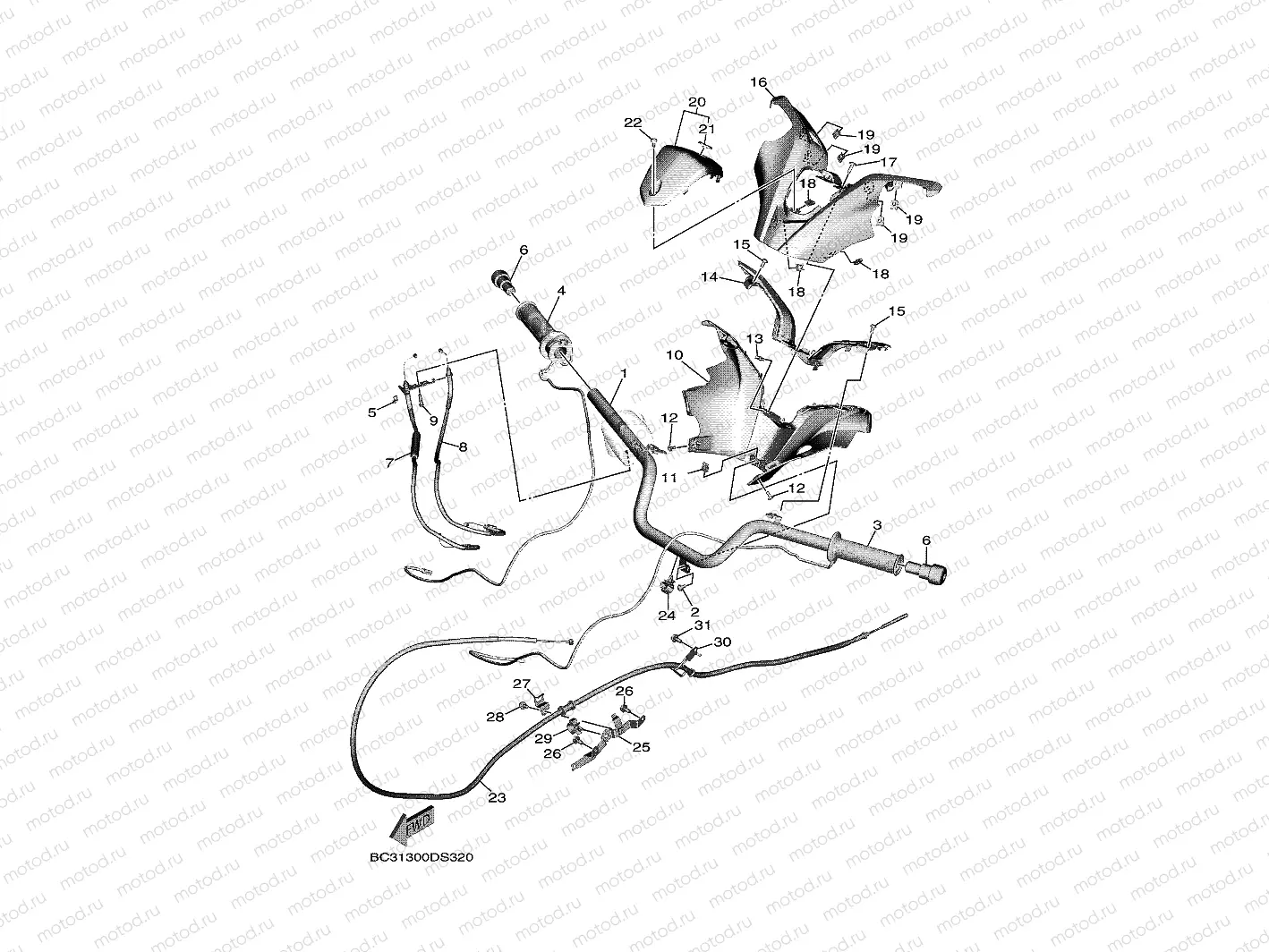 STEERING HANDLE & CABLE
