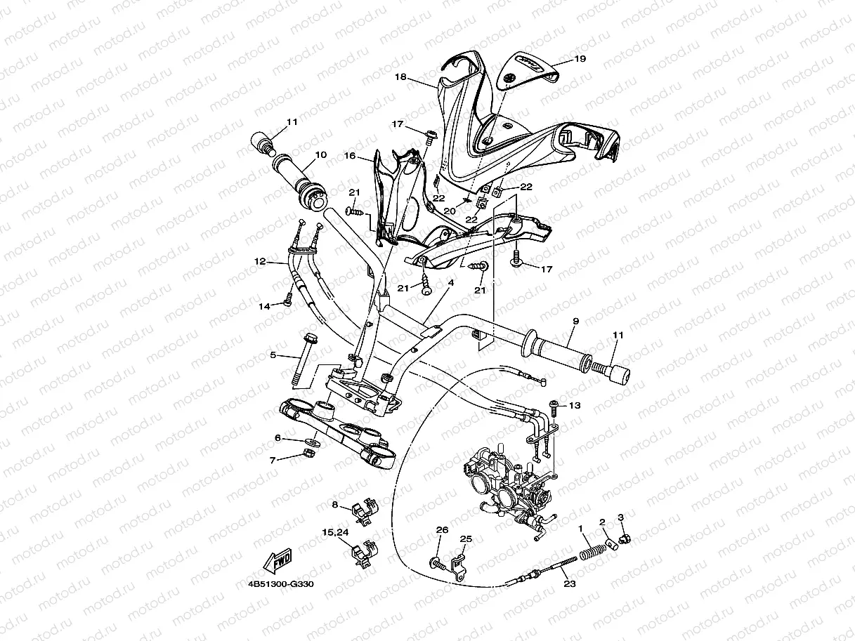 STEERING HANDLE & CABLE