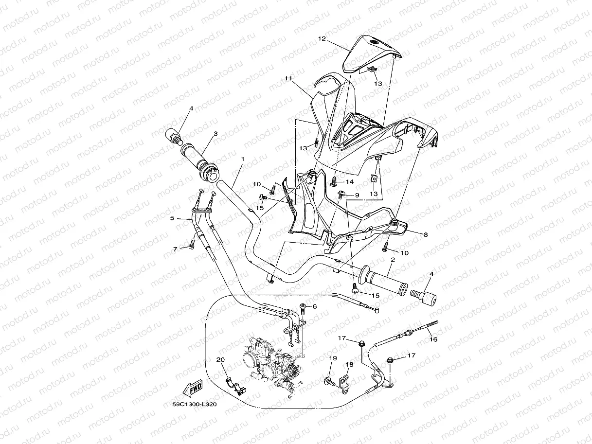STEERING HANDLE & CABLE