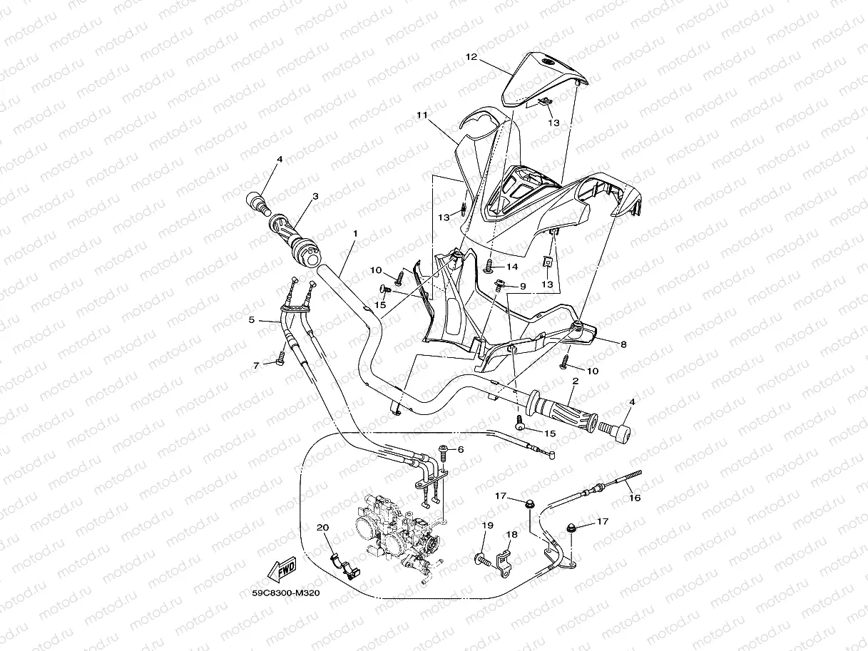 STEERING HANDLE & CABLE