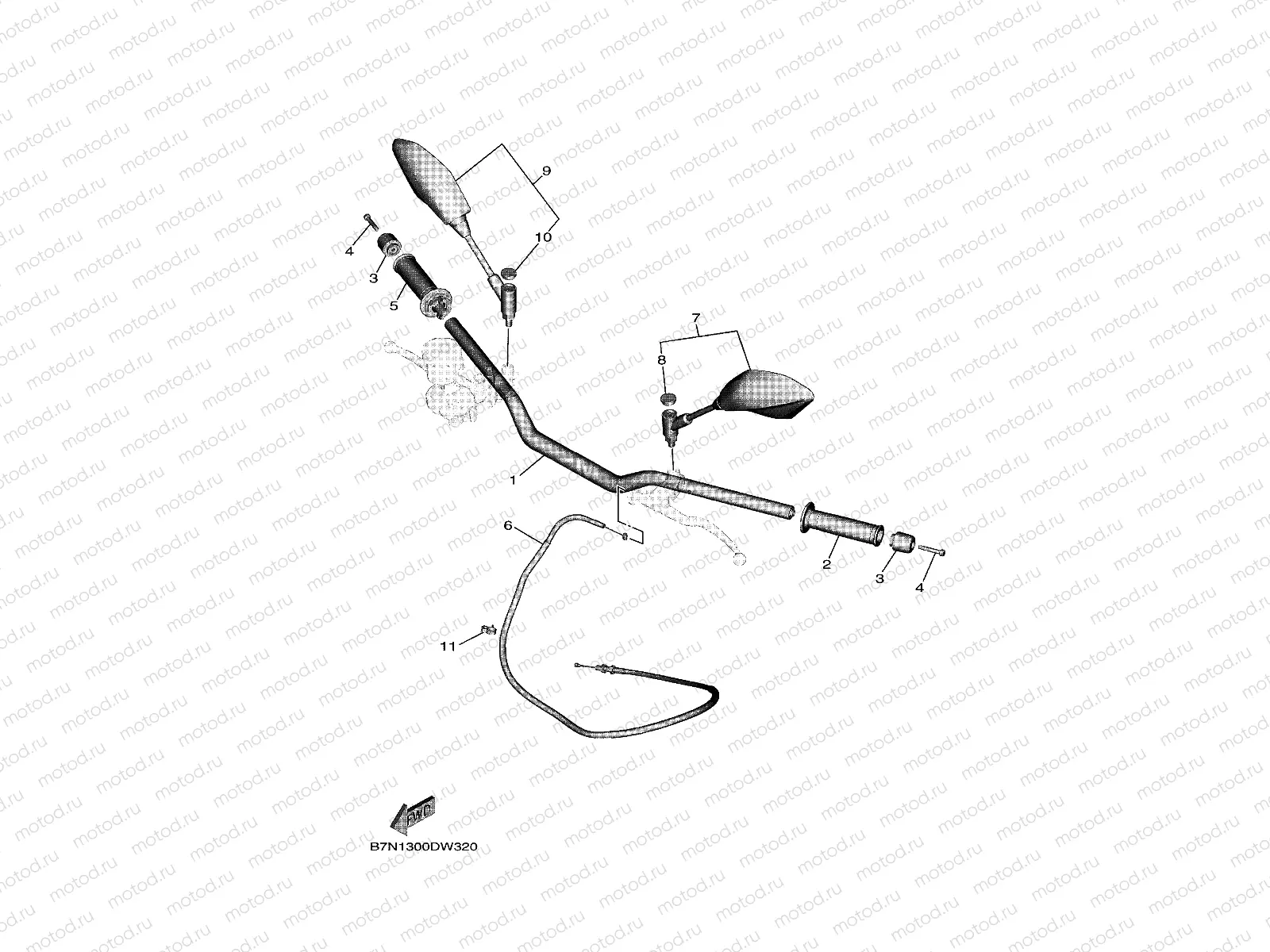 STEERING HANDLE & CABLE