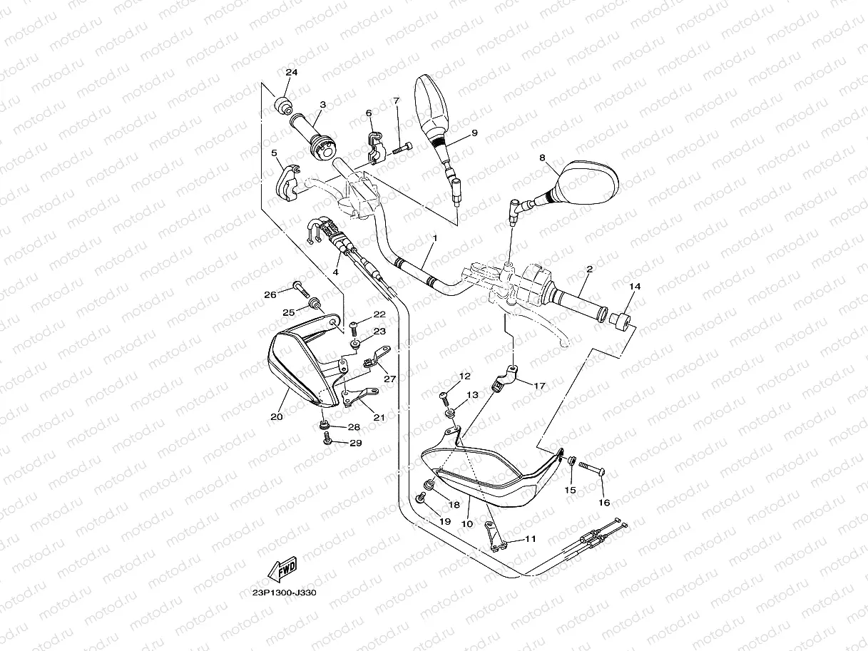 STEERING HANDLE & CABLE
