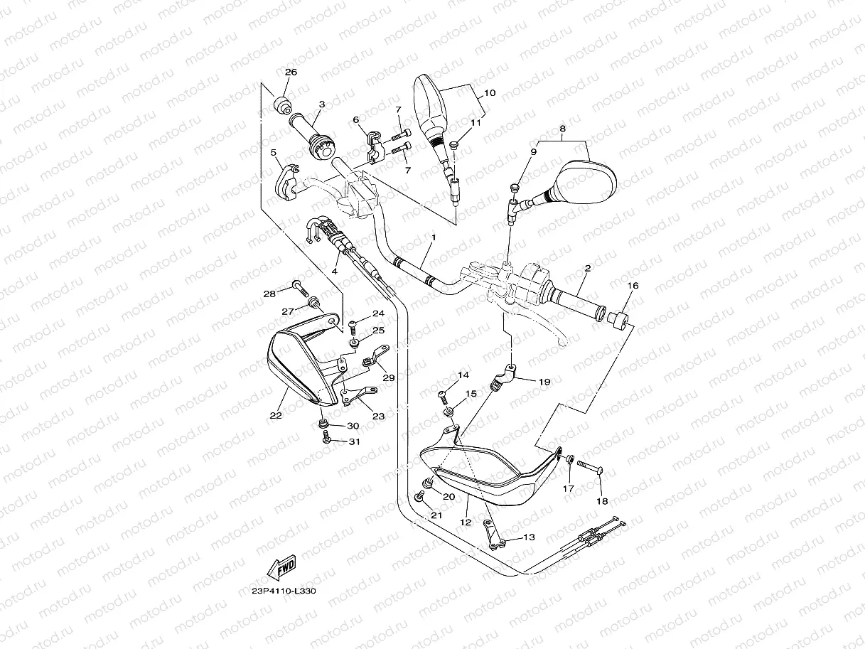 STEERING HANDLE & CABLE