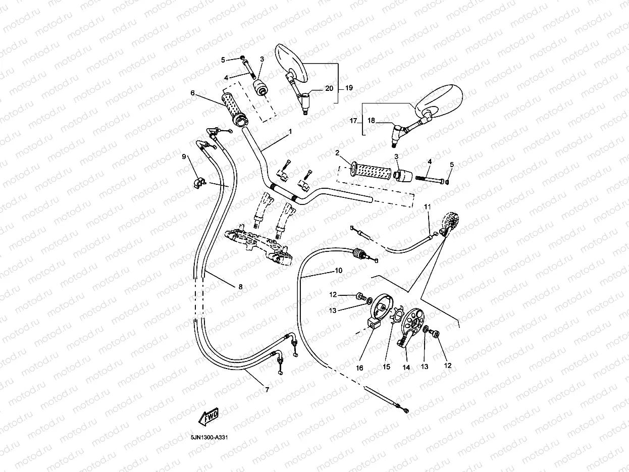 STEERING HANDLE & CABLE