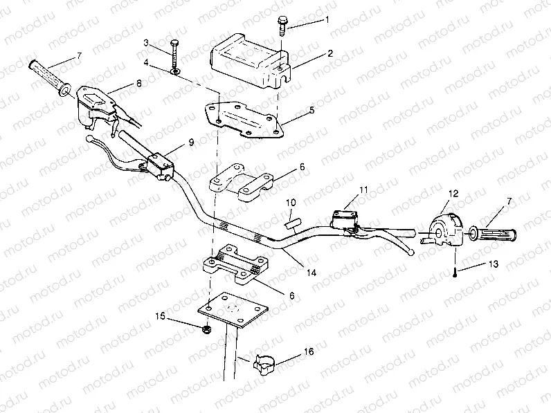 STEERING - HANDLEBAR 6x6 300 W948730 (4926792679B008) | STEERING - HANDLEBAR 6x6 300 W948730 (4926792679B008)