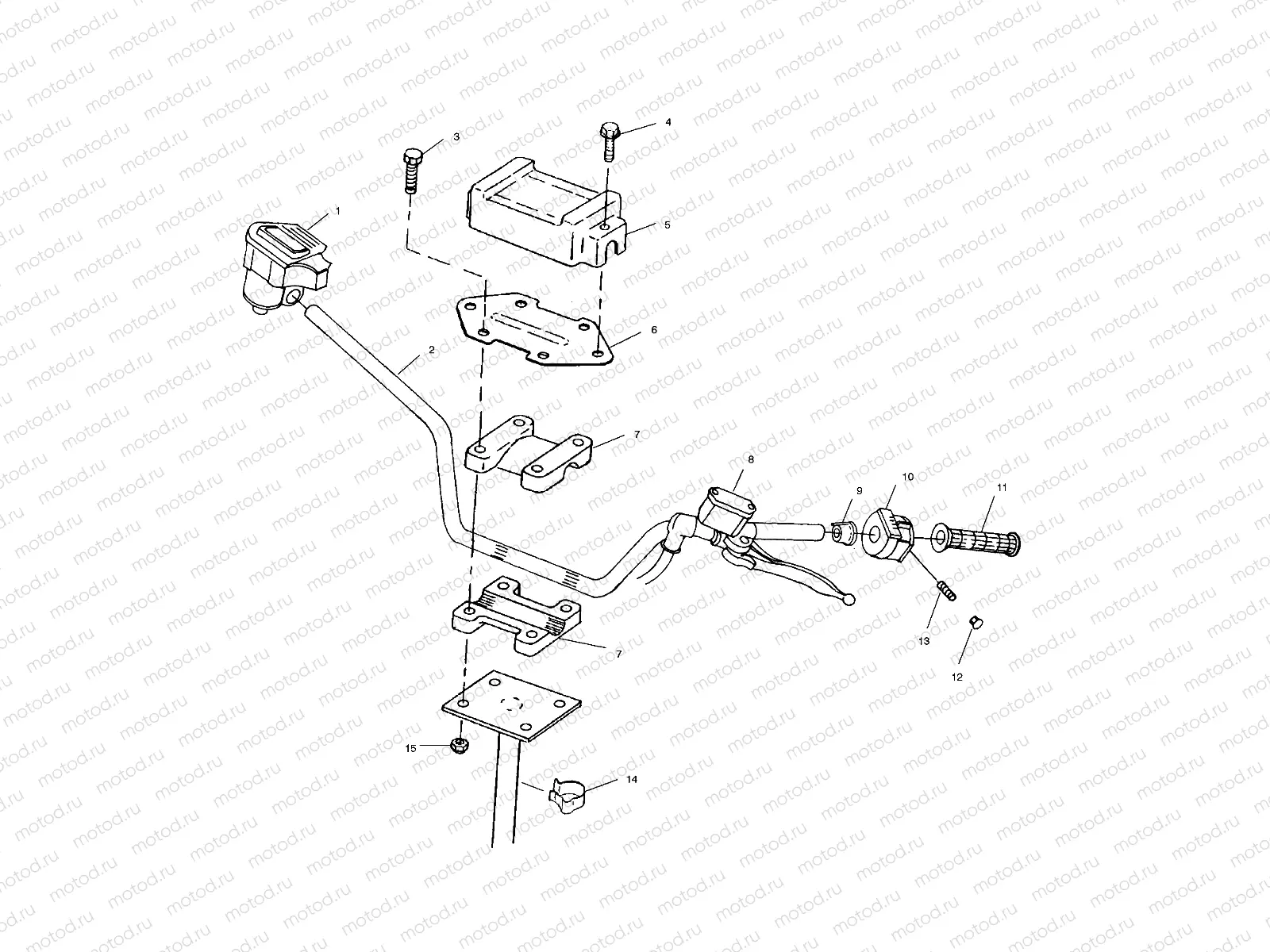 STEERING - HANDLEBAR - A00AA32AB (4960076007B007) | STEERING - HANDLEBAR - A00AA32AB (4960076007B007)