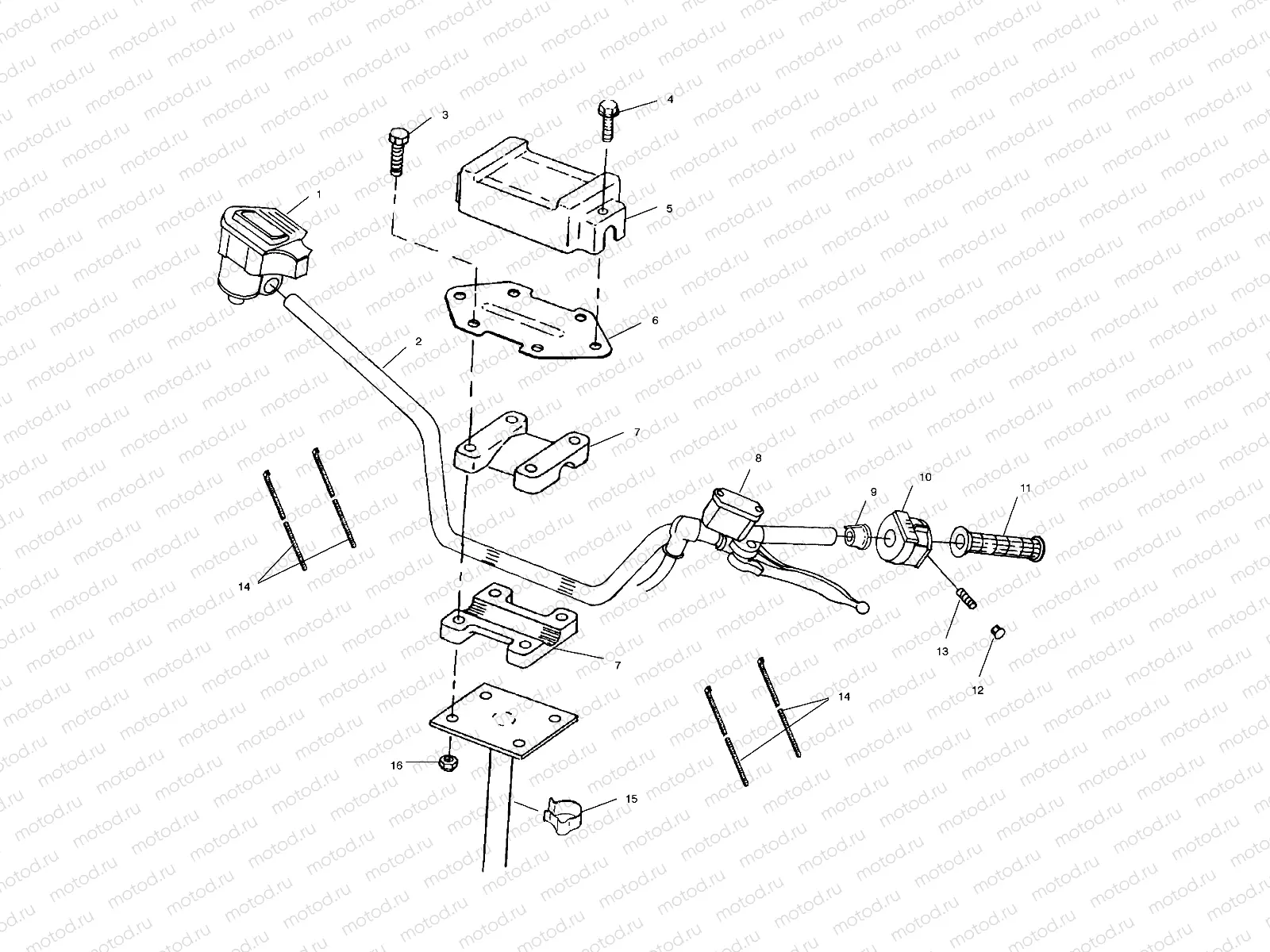 STEERING - HANDLEBAR - A00AG25CA (4954865486B007) | STEERING - HANDLEBAR - A00AG25CA (4954865486B007)