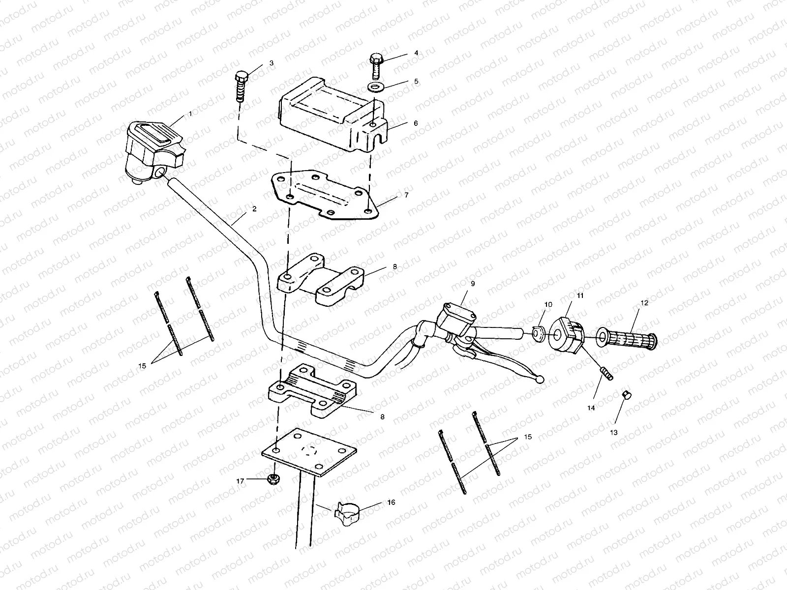 STEERING - HANDLEBAR - A01AG25CA (4963866386B005) | STEERING - HANDLEBAR - A01AG25CA (4963866386B005)
