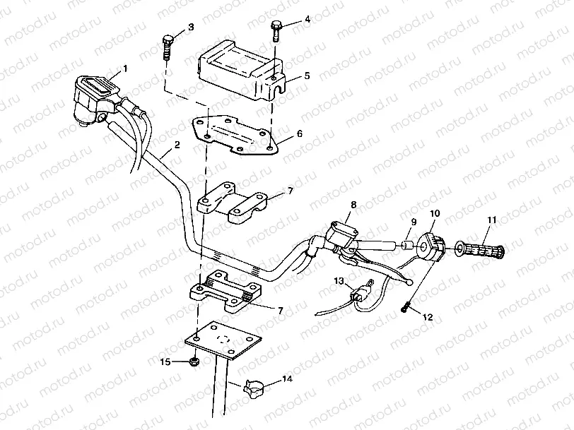 STEERING - HANDLEBAR - A99AA25CA (4949594959b007) | STEERING - HANDLEBAR - A99AA25CA (4949594959b007)