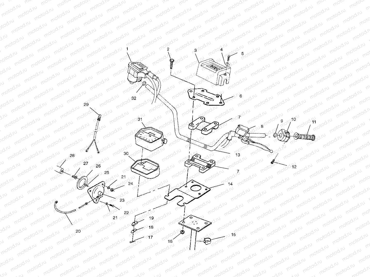 STEERING - HANDLEBAR - A99AE50DA (4949204920b010) | STEERING - HANDLEBAR - A99AE50DA (4949204920b010)