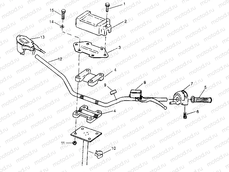STEERING - HANDLEBAR Sport 400L W948540 (4927232723B004) | STEERING - HANDLEBAR Sport 400L W948540 (4927232723B004)