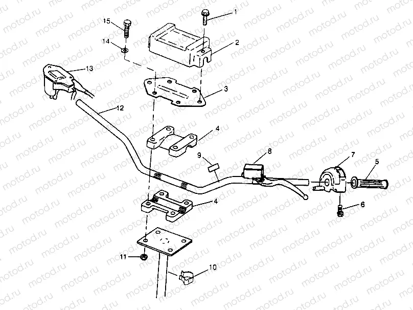STEERING - HANDLEBAR Sport 400L W958540 (4930133013B005) | STEERING - HANDLEBAR Sport 400L W958540 (4930133013B005)