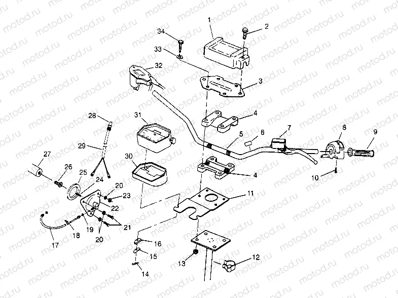 STEERING - HANDLEBAR Sportsman 4x4 W948040 (4926842684B007) | STEERING - HANDLEBAR Sportsman 4x4 W948040 (4926842684B007)