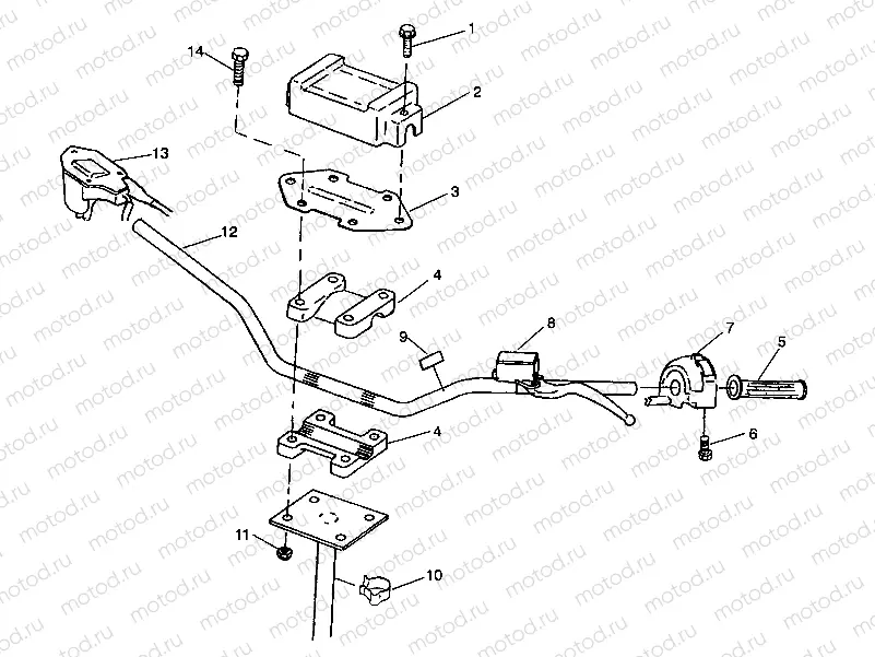 STEERING - HANDLEBAR Trail Blazer W937221 (4924082408013A) | STEERING - HANDLEBAR Trail Blazer W937221 (4924082408013A)