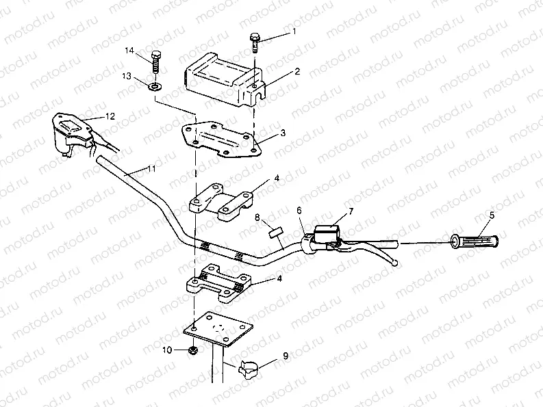 STEERING - HANDLEBAR Trail Blazer W947221 (4926832683B003) | STEERING - HANDLEBAR Trail Blazer W947221 (4926832683B003)