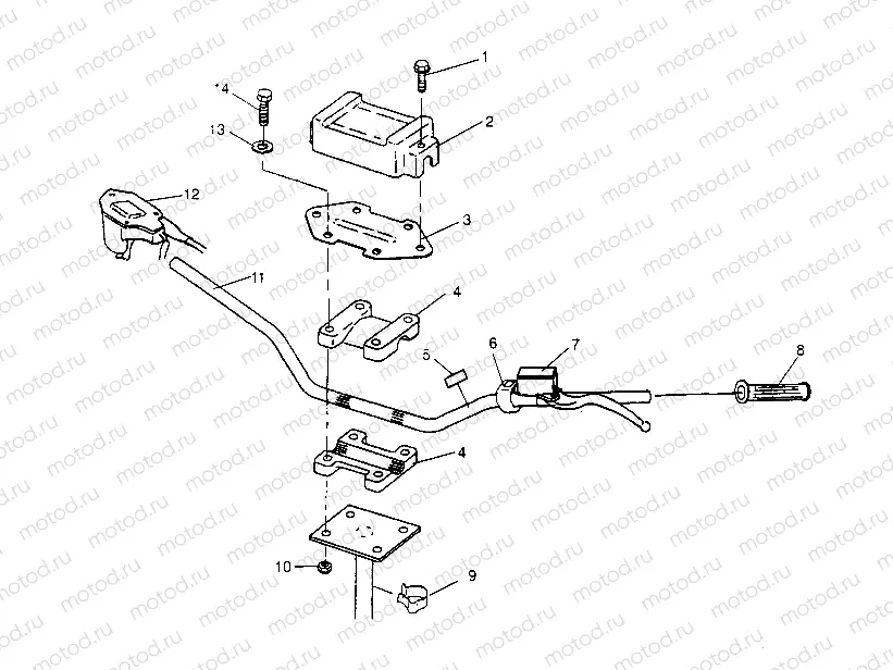 STEERING - HANDLEBAR Trail Blazer W957221 (4930363036B005) | STEERING - HANDLEBAR Trail Blazer W957221 (4930363036B005)