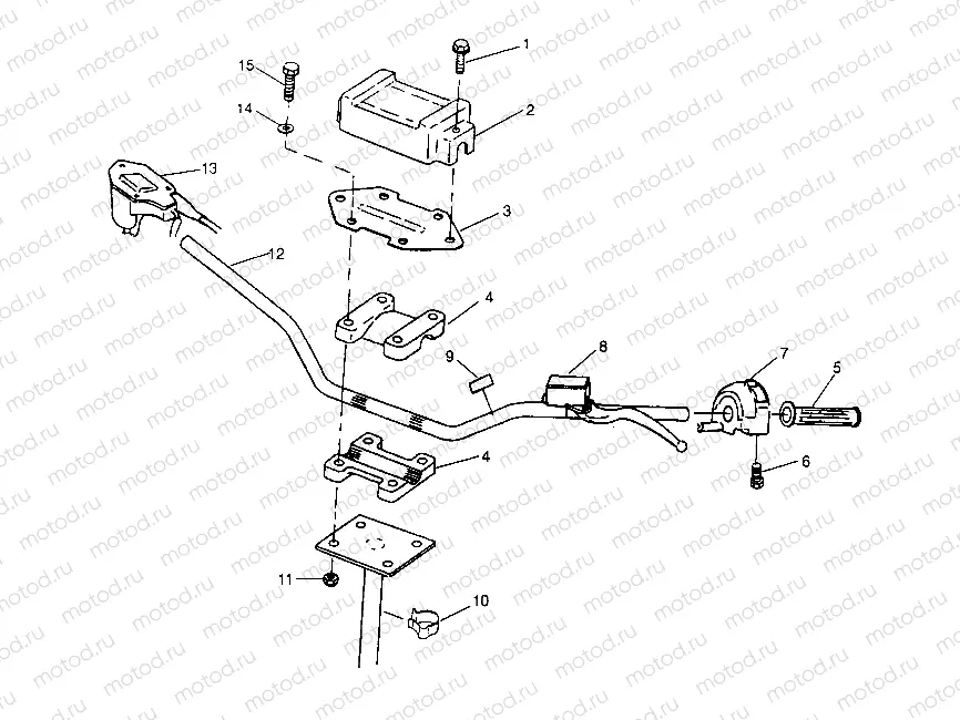STEERING - HANDLEBAR  Trail Boss W958527 (4930323032B004) | STEERING - HANDLEBAR  Trail Boss W958527 (4930323032B004)
