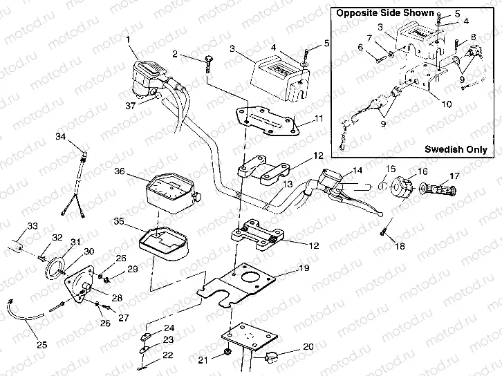 STEERING - HANDLEBAR - W98AE50A (4946394639b010) | STEERING - HANDLEBAR - W98AE50A (4946394639b010)