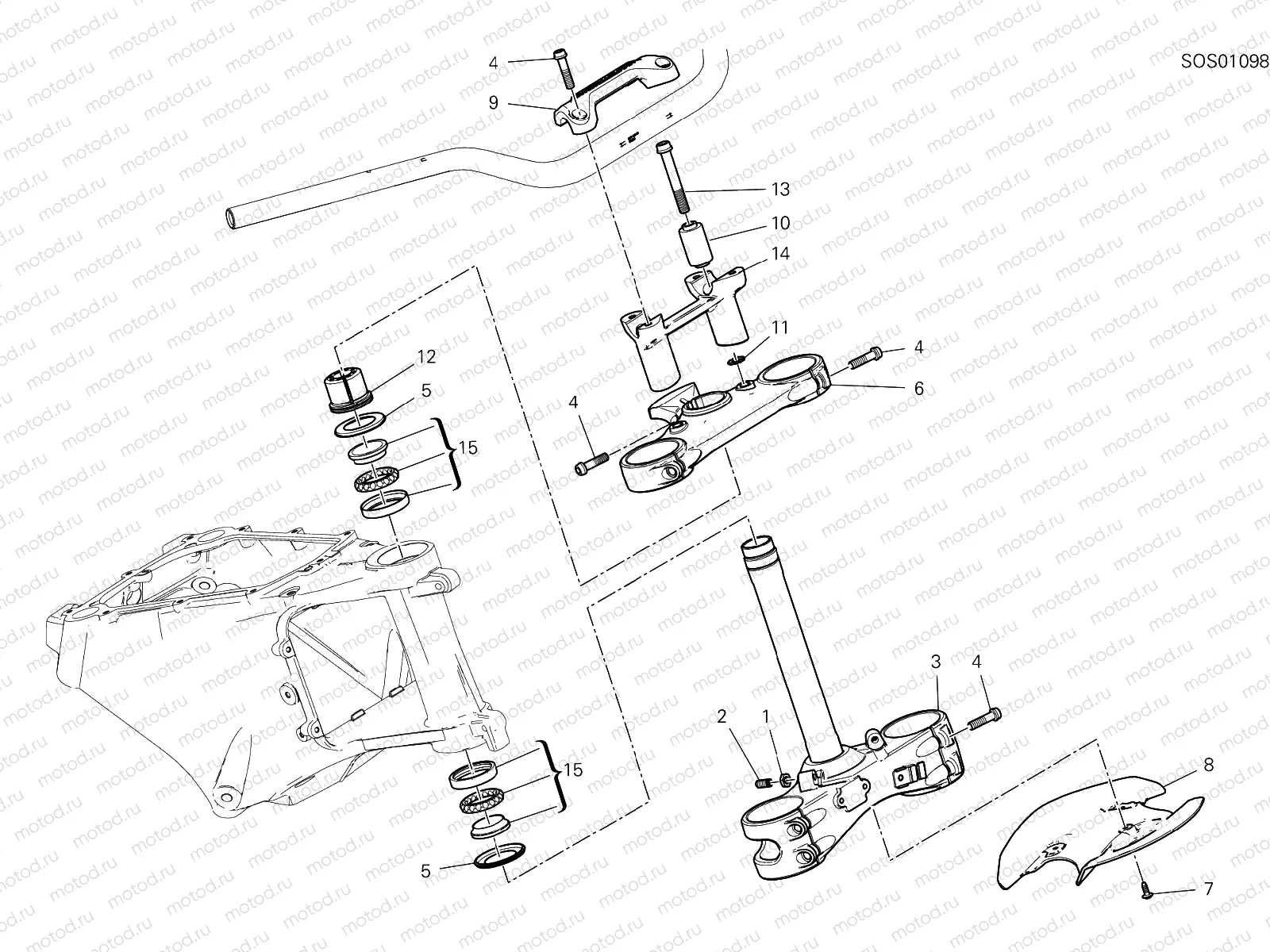 STEERING HEAD BASE ASSEMBLY