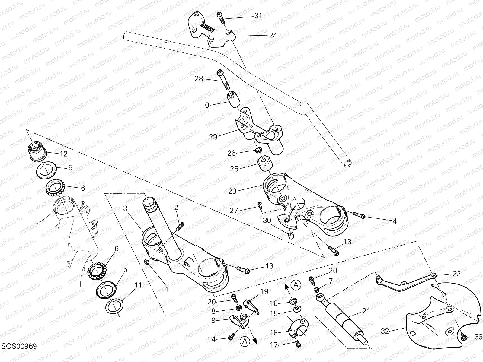 STEERING HEAD BASE ASSEMBLY [MOD:MS1260E]