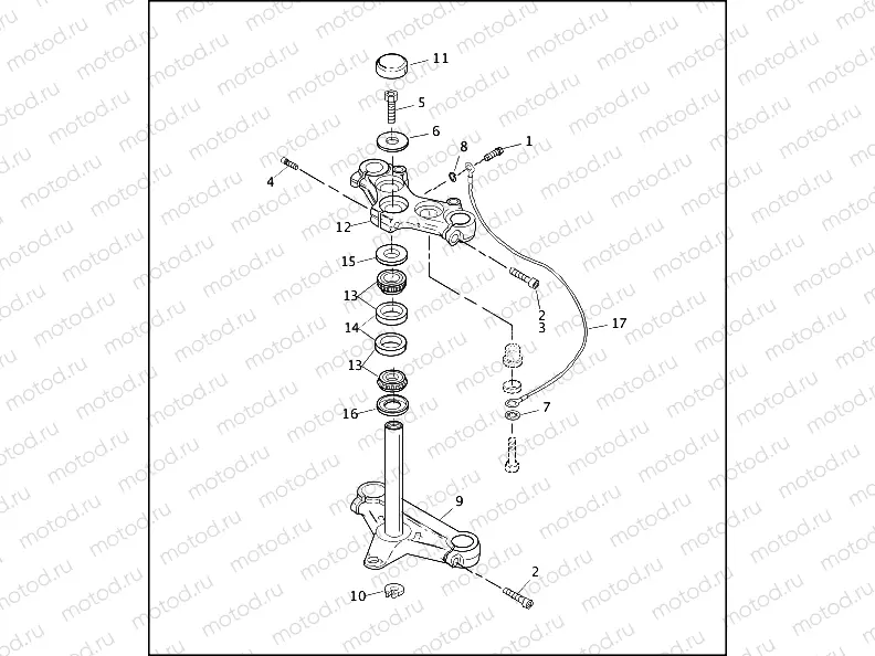 STEERING HEAD BRACKET ASSEMBLY