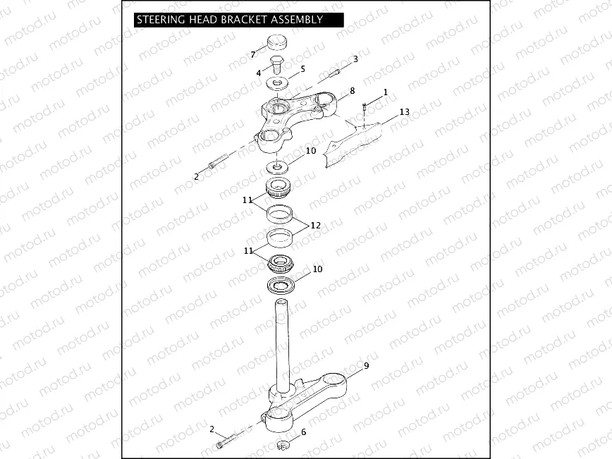 STEERING HEAD BRACKET ASSEMBLY